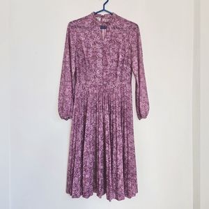 Vintage sheer floral dress